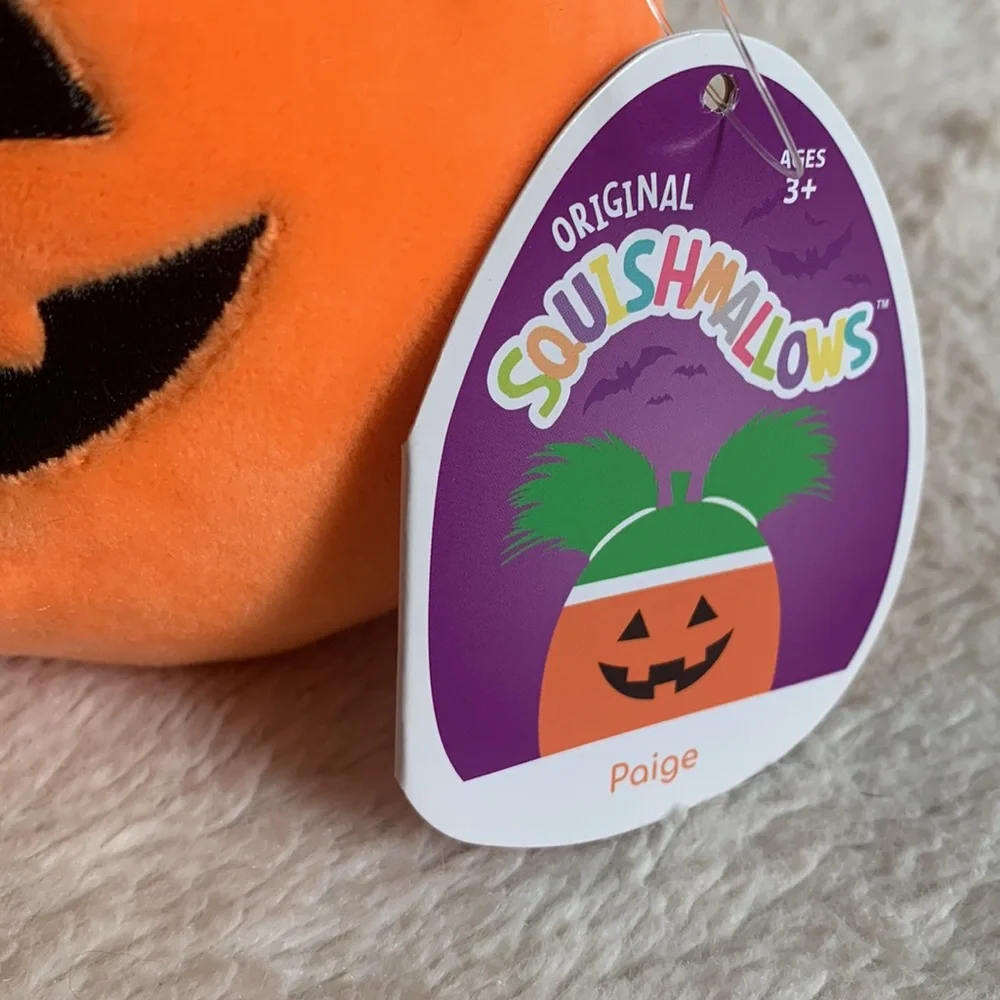 NWT Squishmallows Paige Pumpkin 6” Halloween